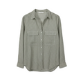 Sage Stripe Button-Up