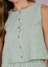 Striped Sleeveless Top