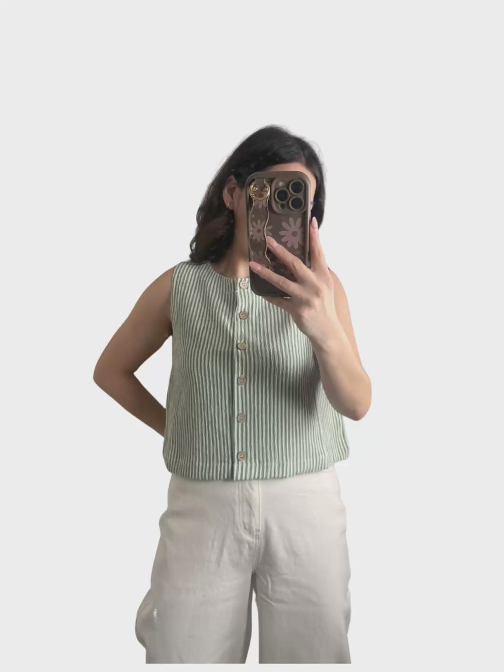 Striped Sleeveless Top